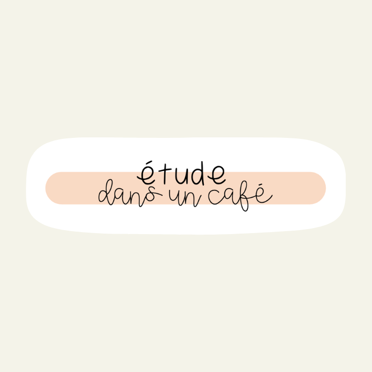 Étude dans un café