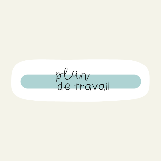 Plan de travail