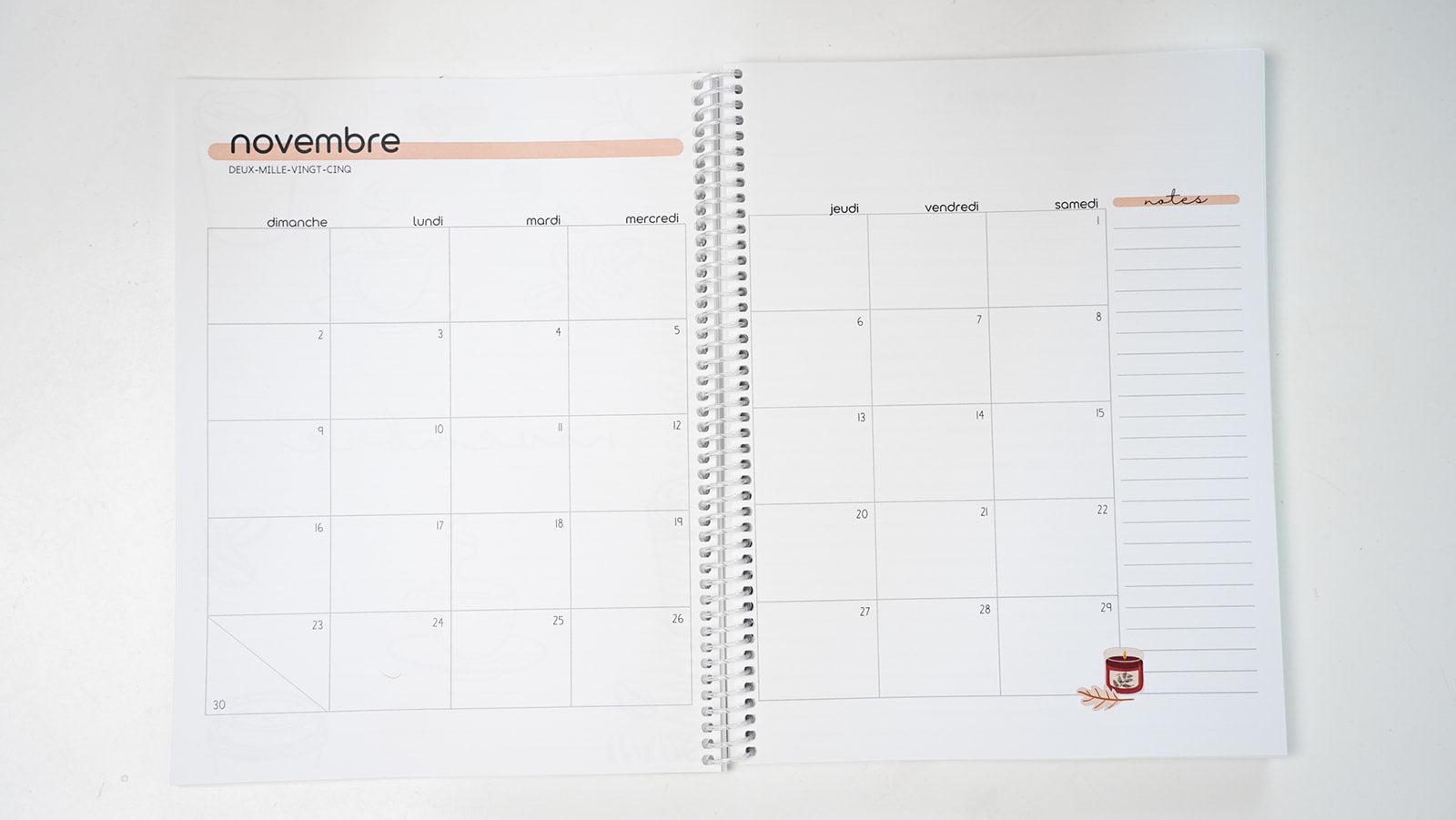 Planificateur mensuel • Atelier A+