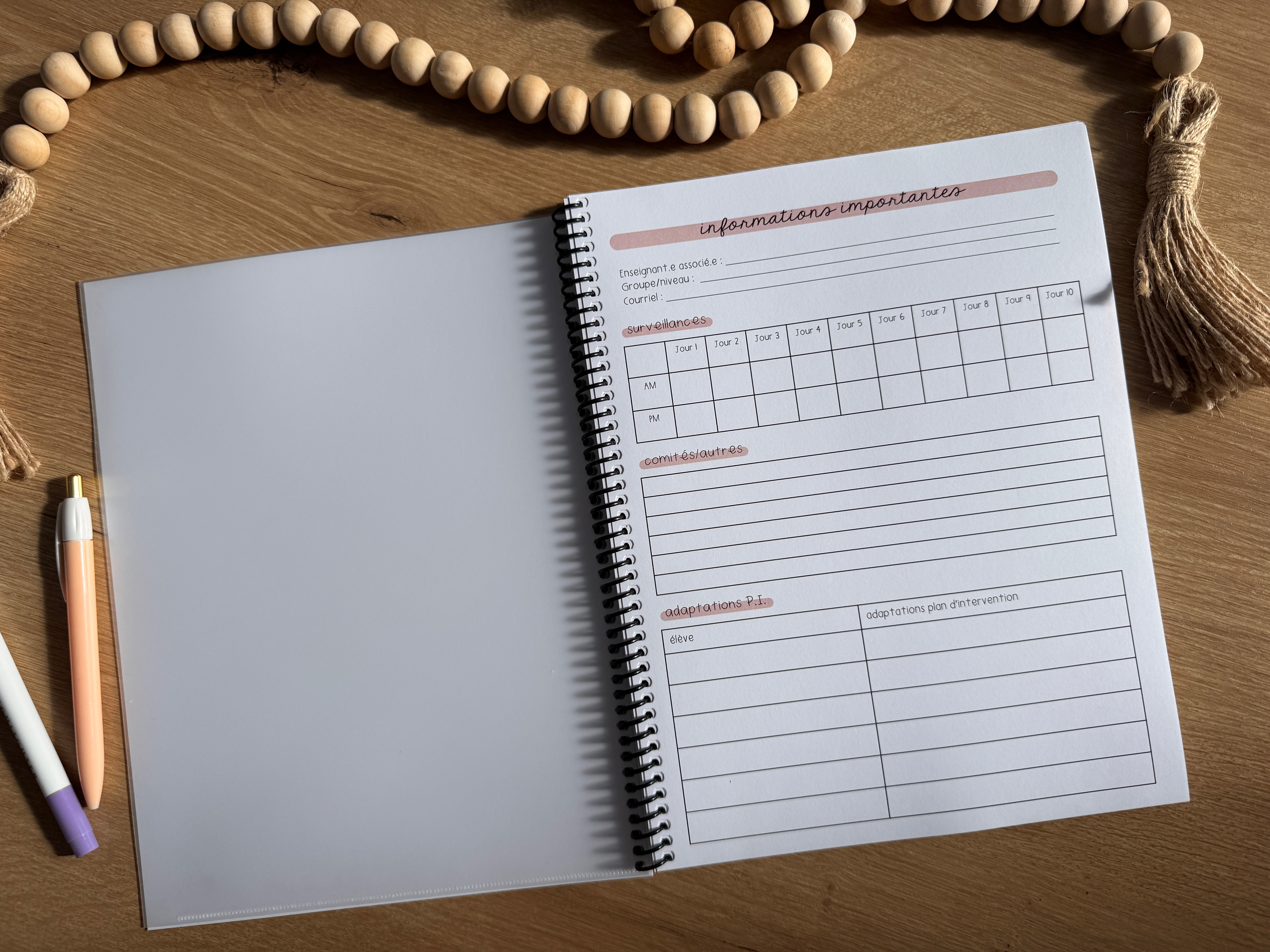 Agenda mi-année • Étudiant avec stage 25.26