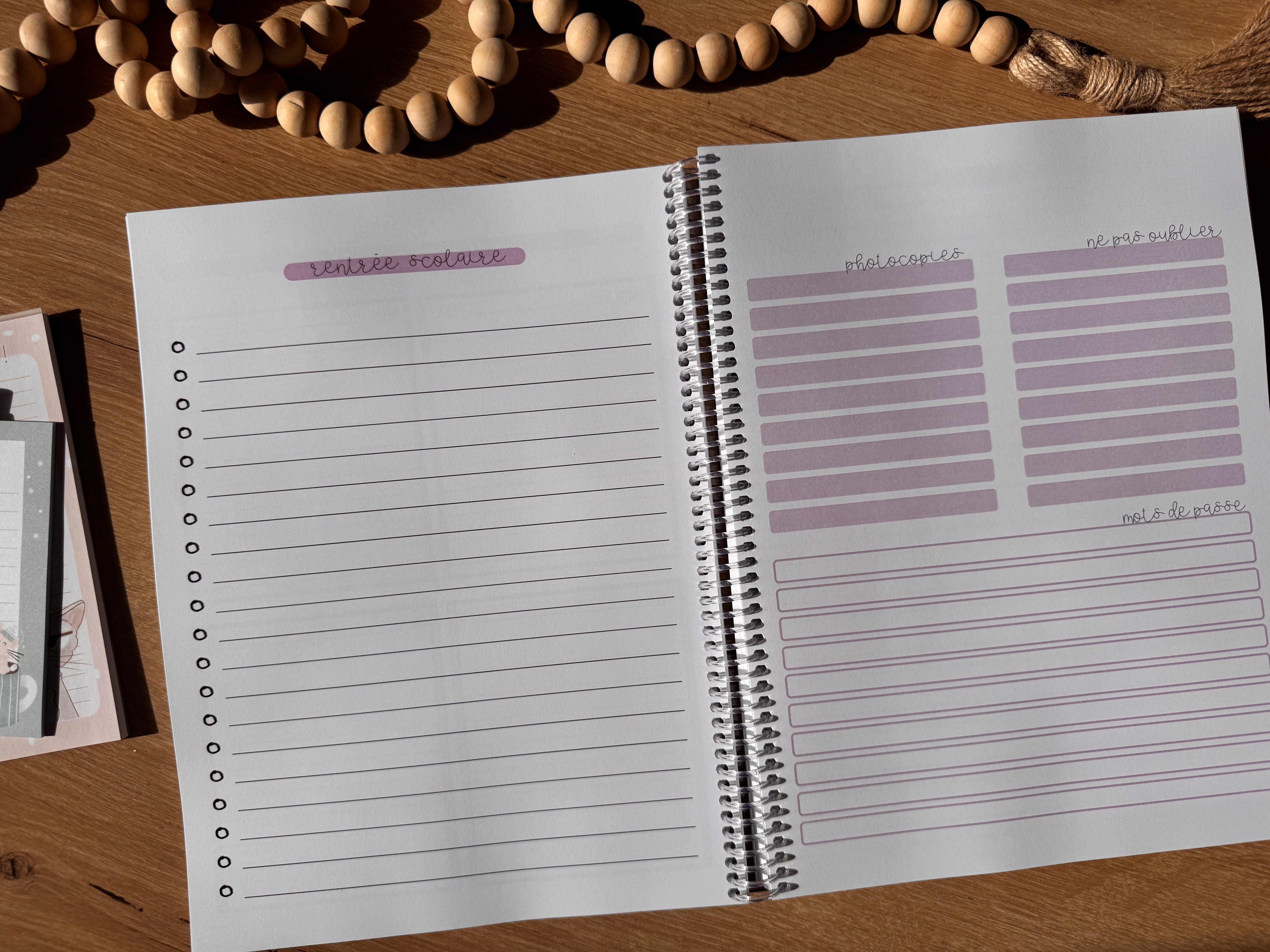 Agenda mi-année • 4 périodes