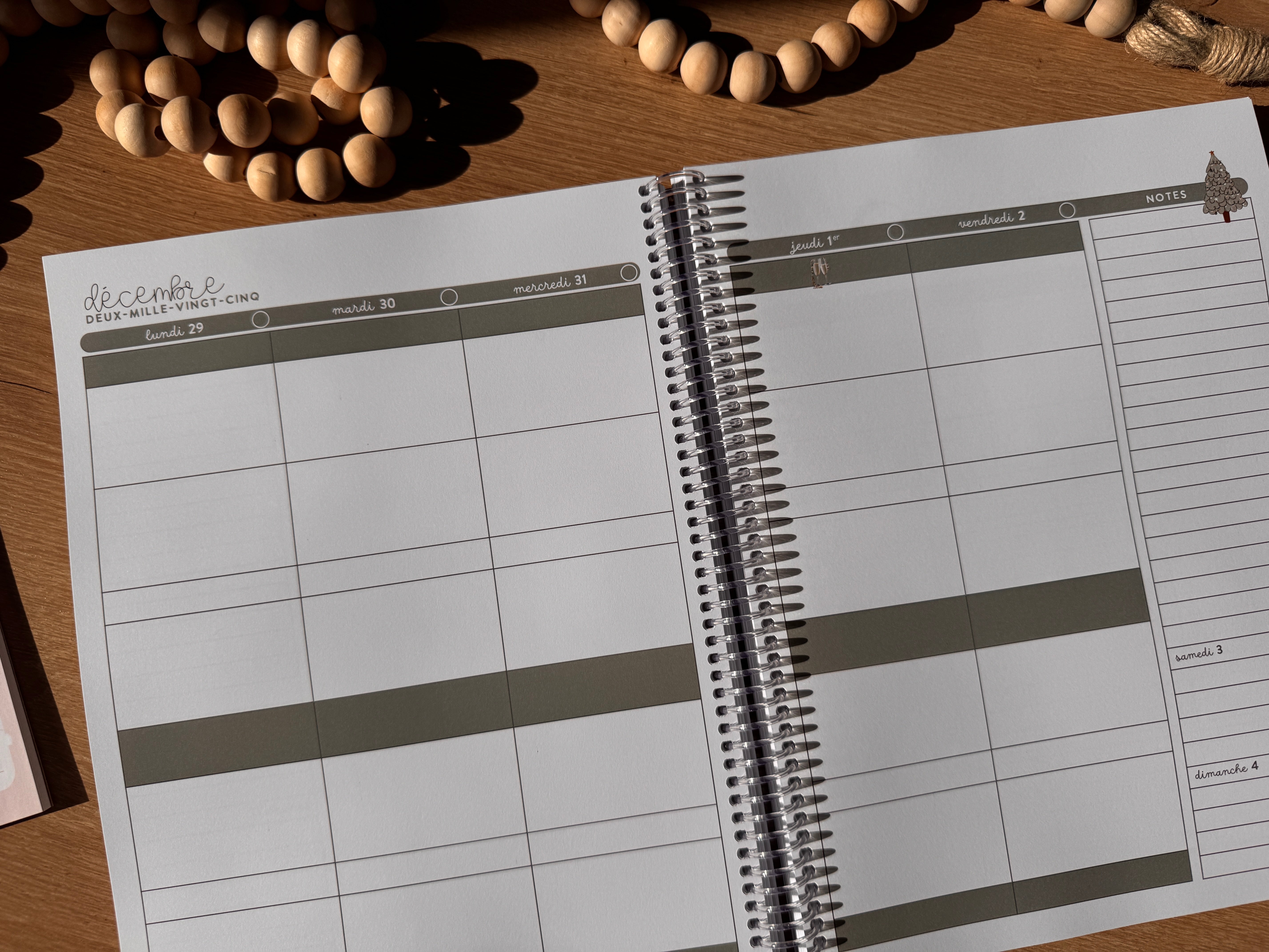 Agenda mi-année • 5 périodes