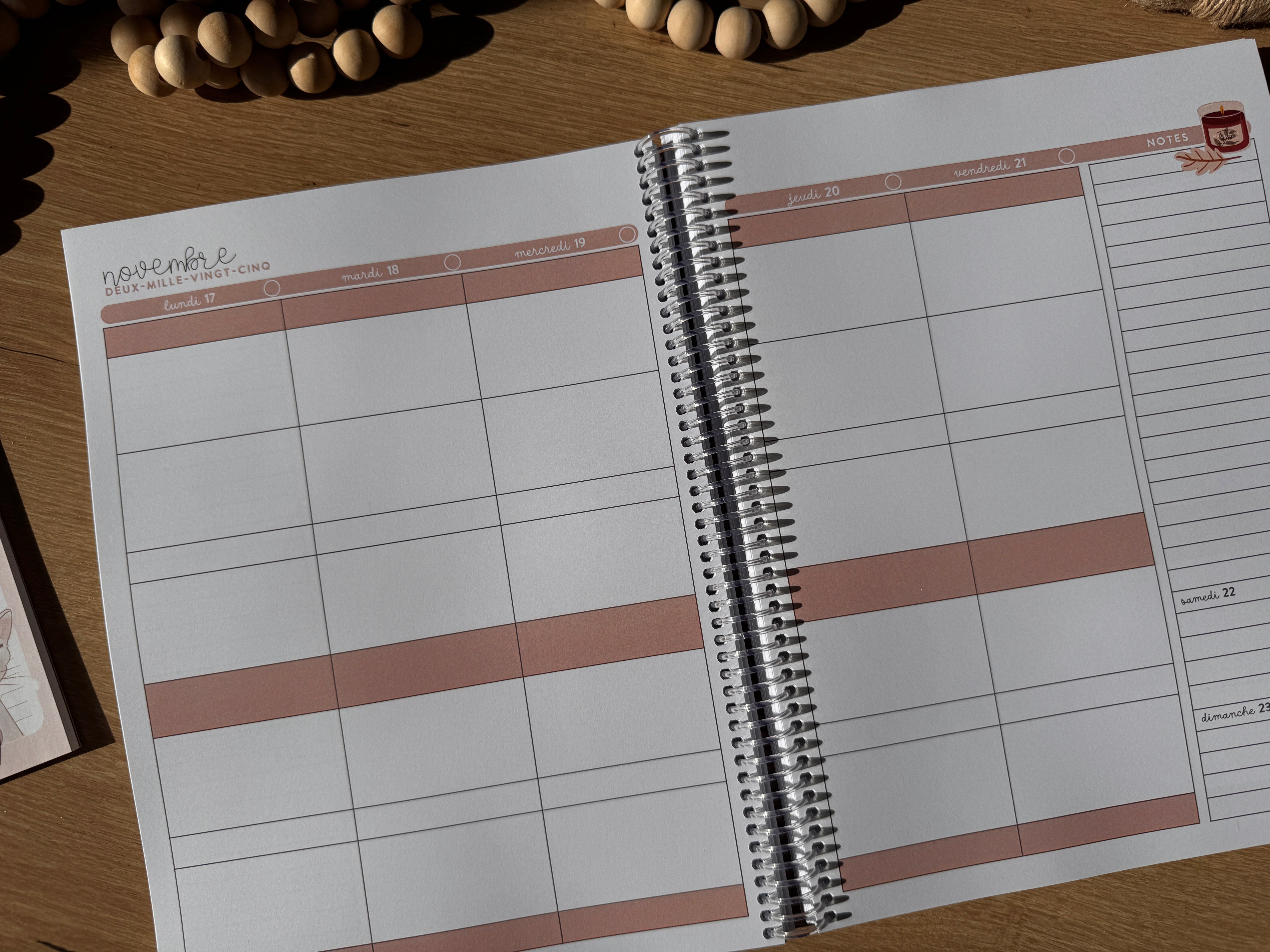 Agenda mi-année • 5 périodes