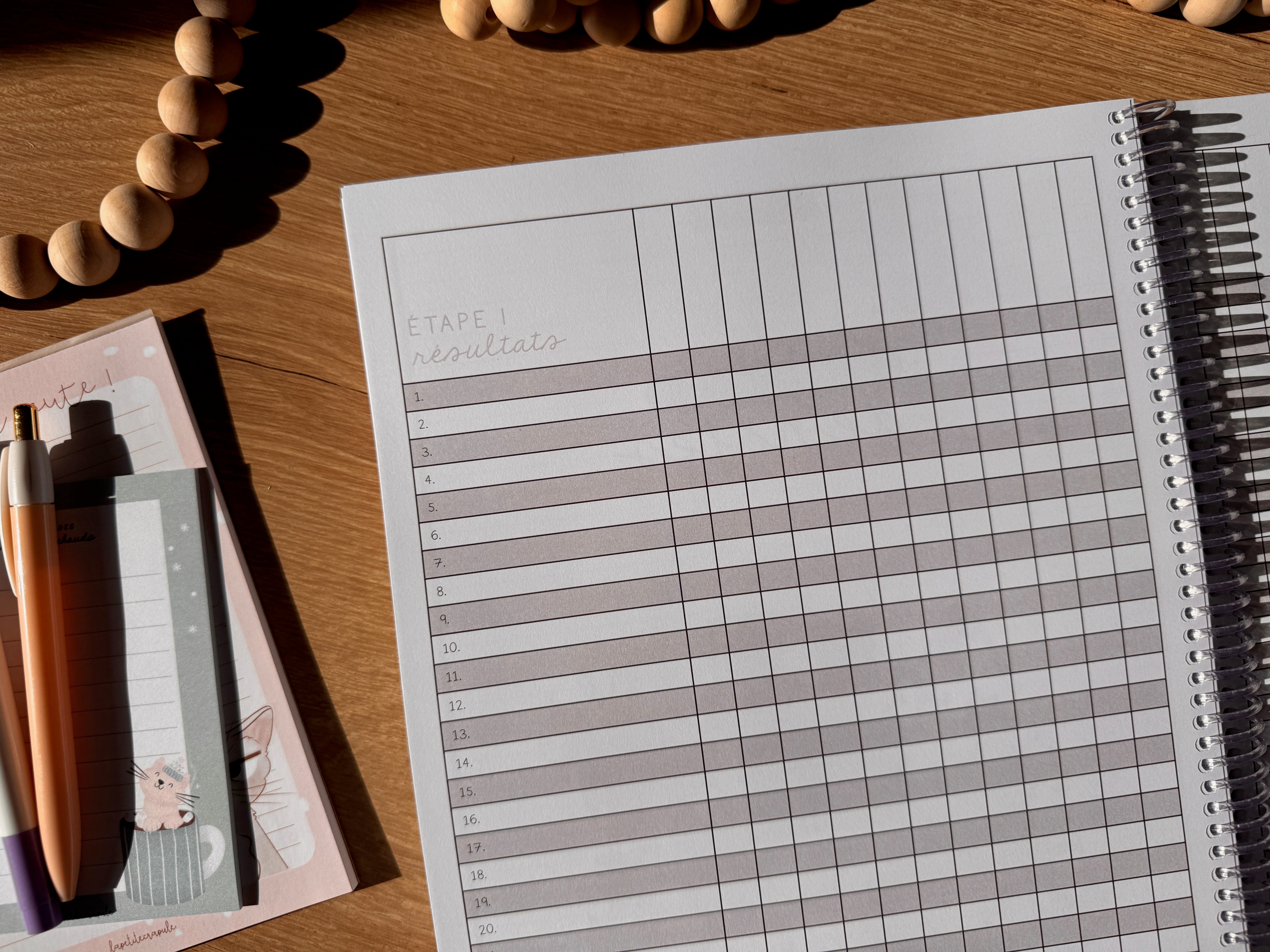 Agenda mi-année • 6 périodes