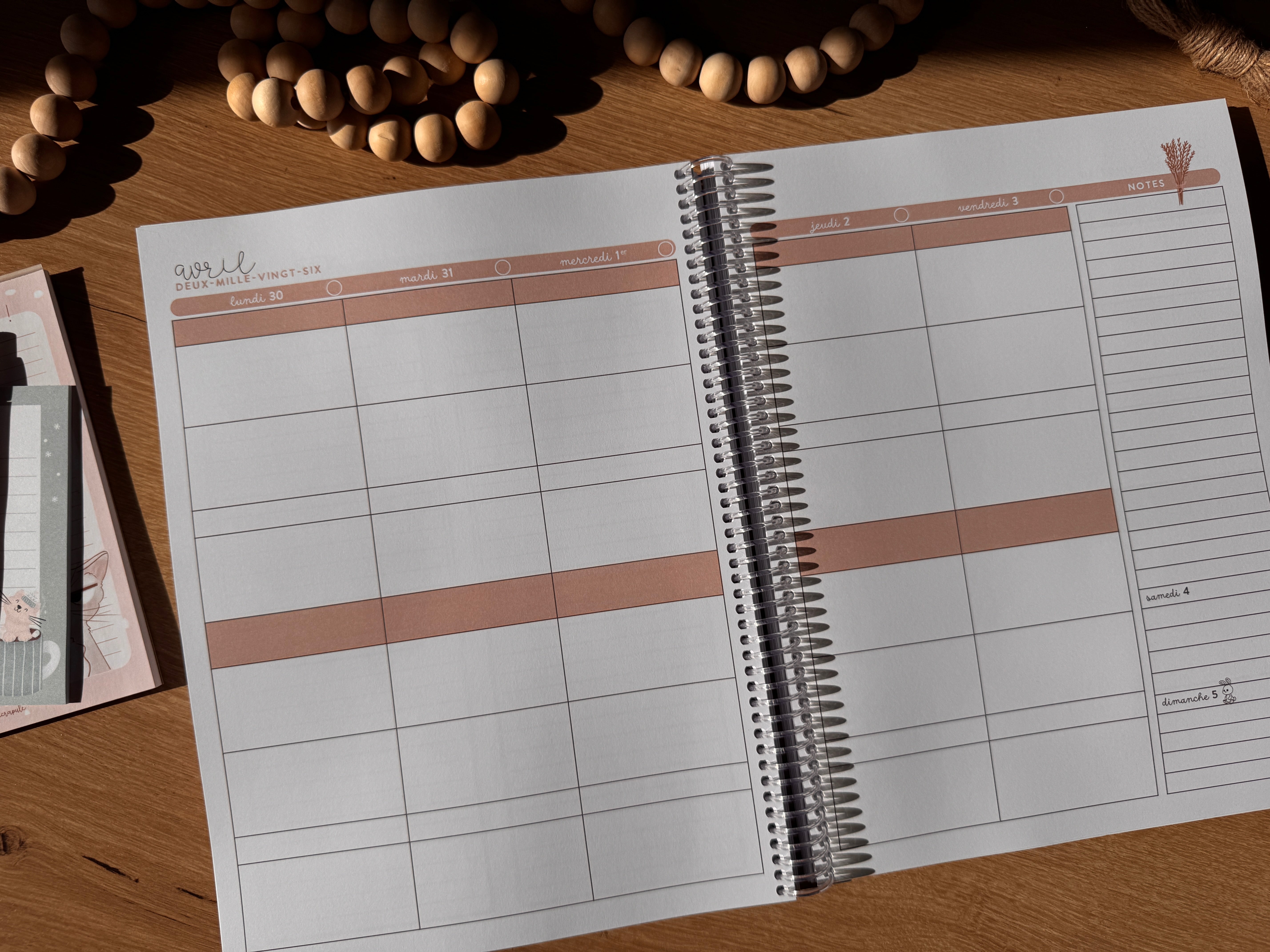 Agenda mi-année • 6 périodes