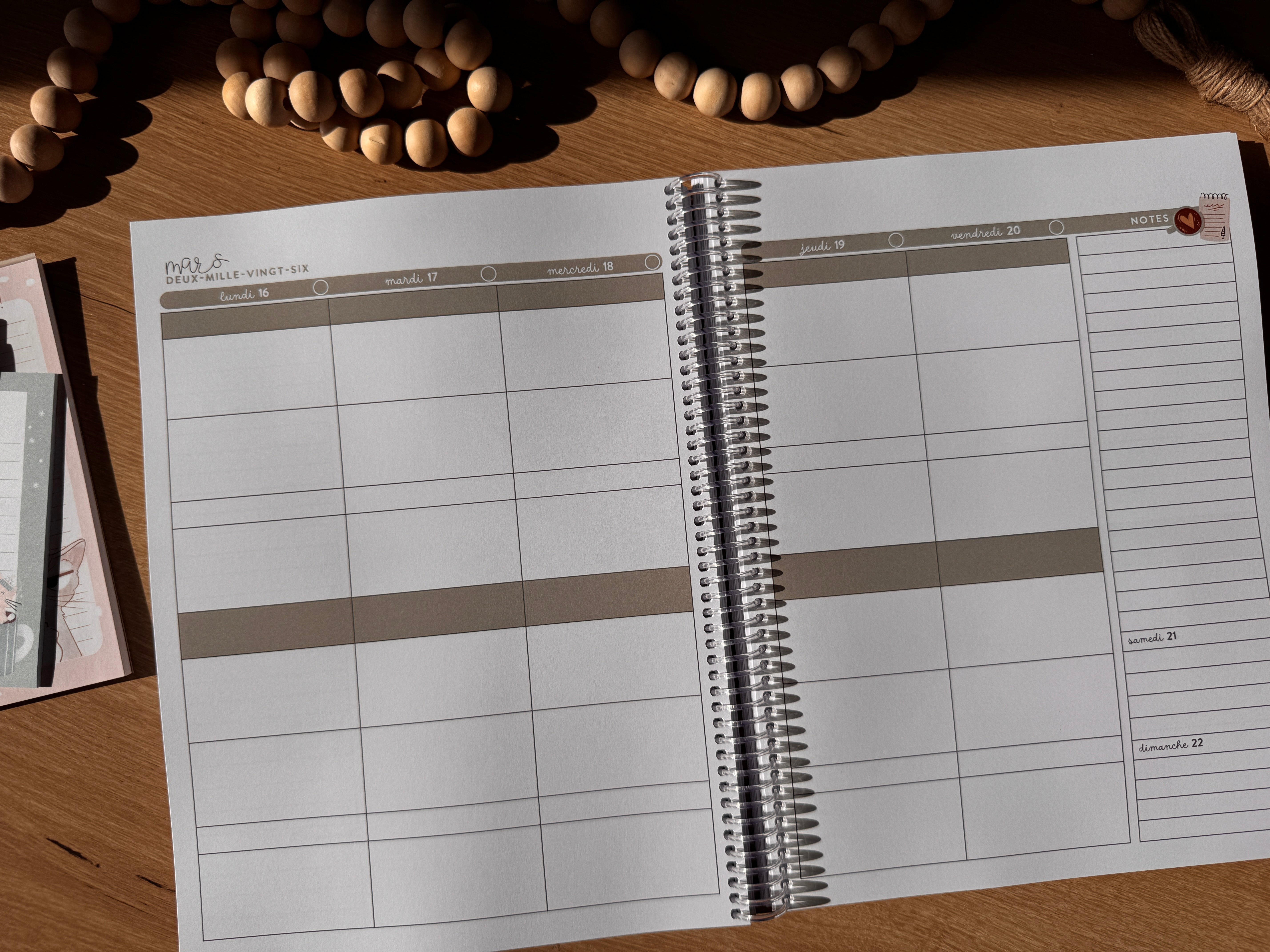 Agenda mi-année • 6 périodes