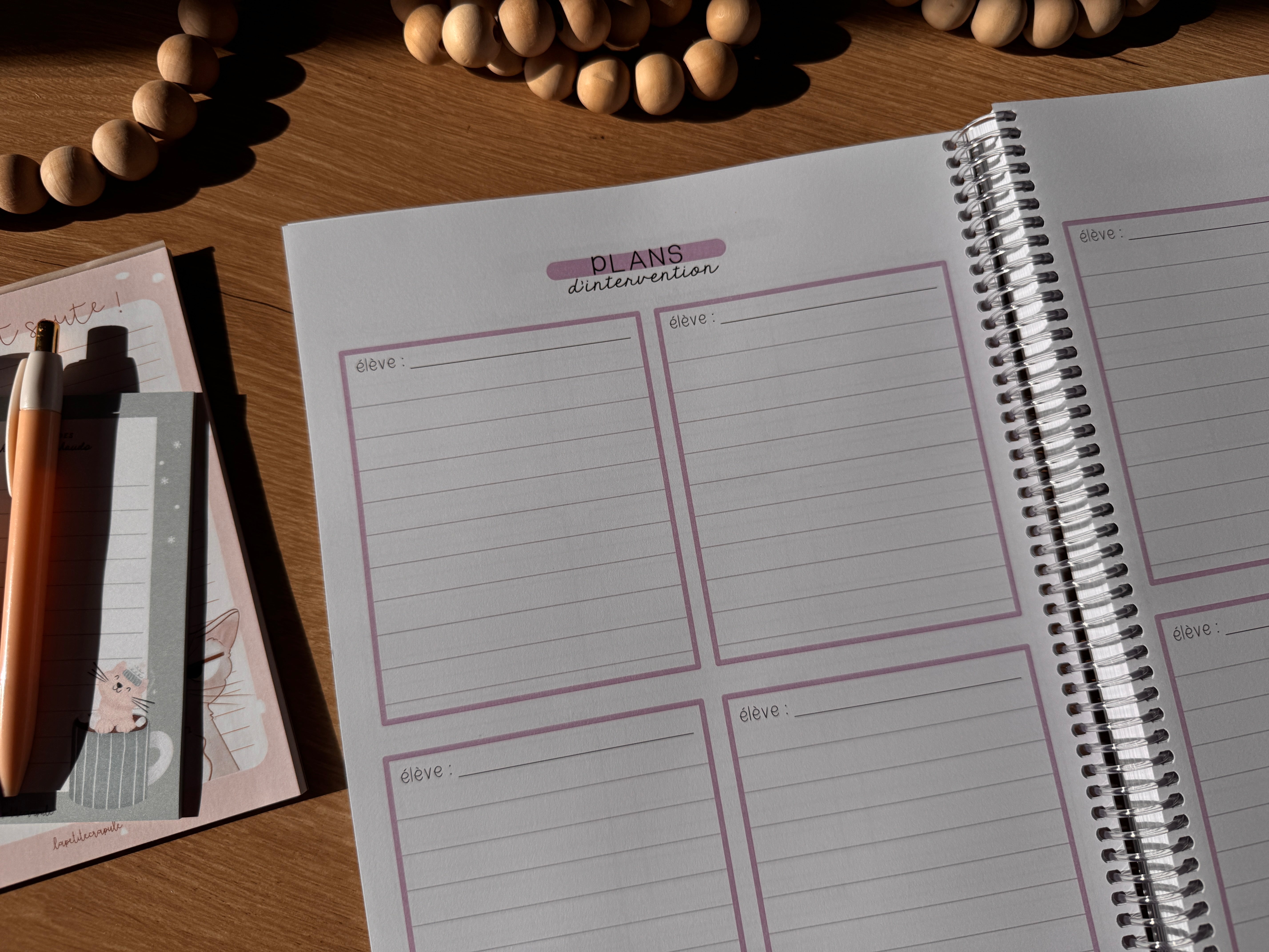 Agenda mi-année • 4 périodes