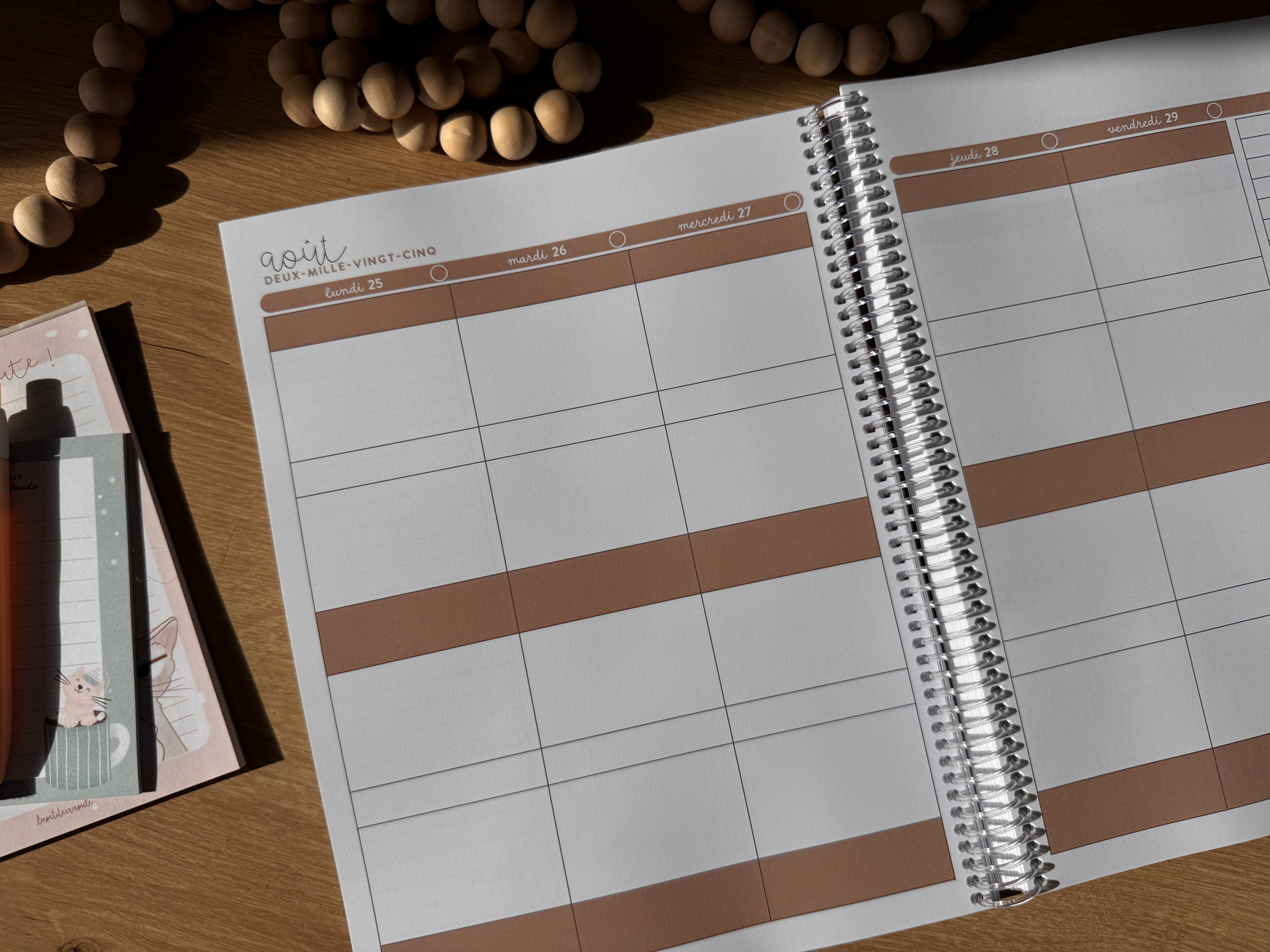 Agenda mi-année • 4 périodes