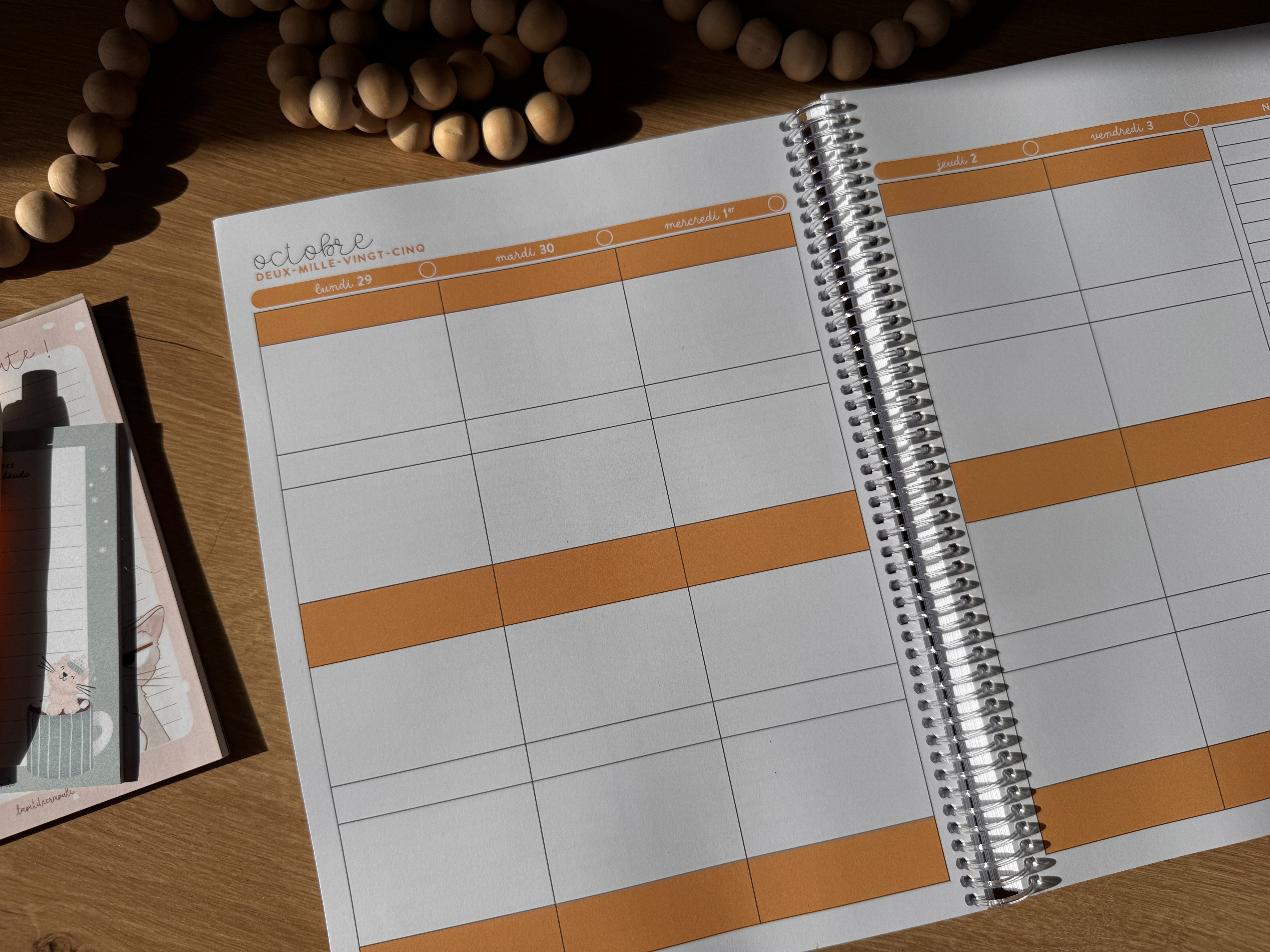 Agenda mi-année • 4 périodes