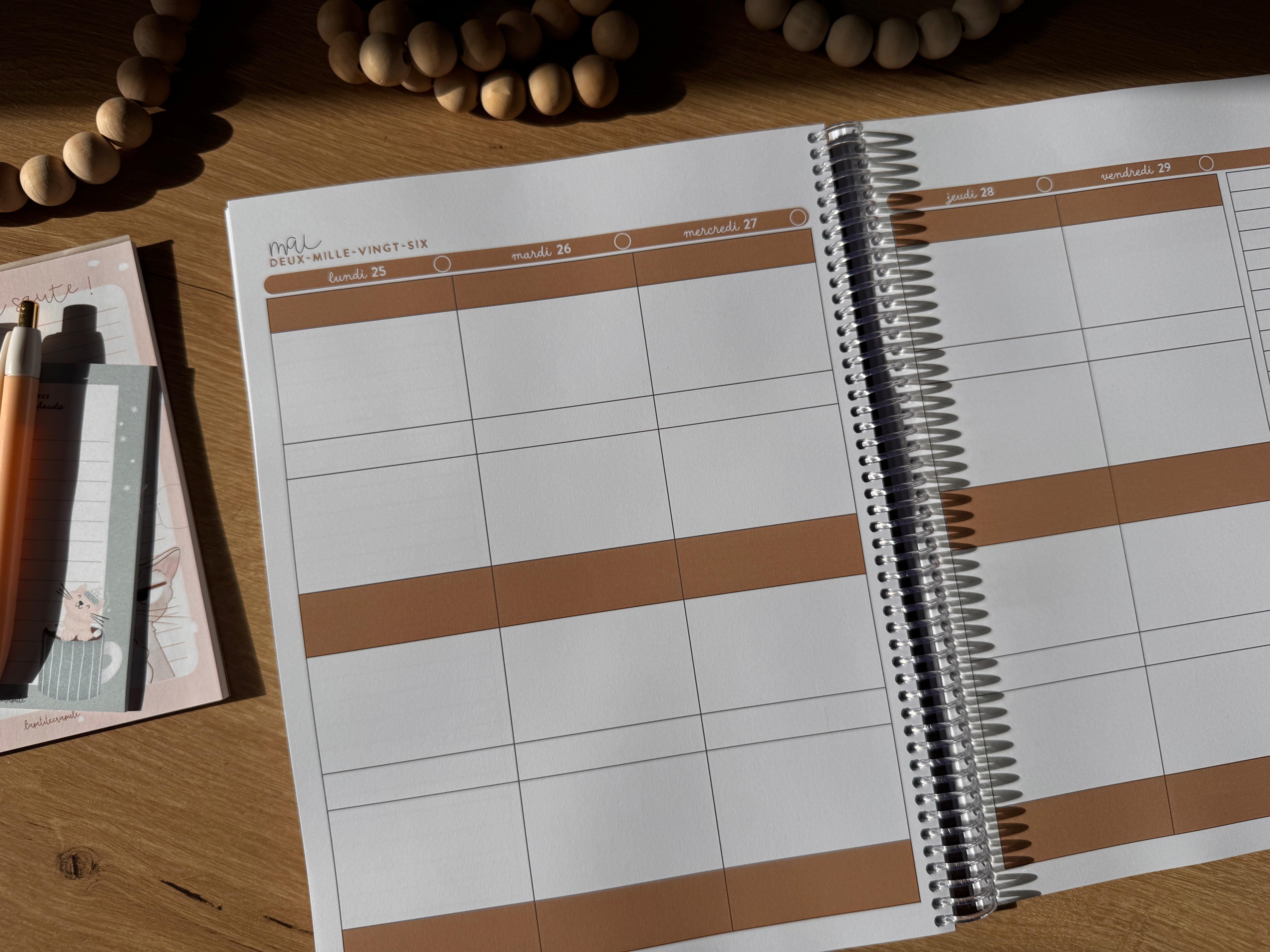 Agenda mi-année • 4 périodes