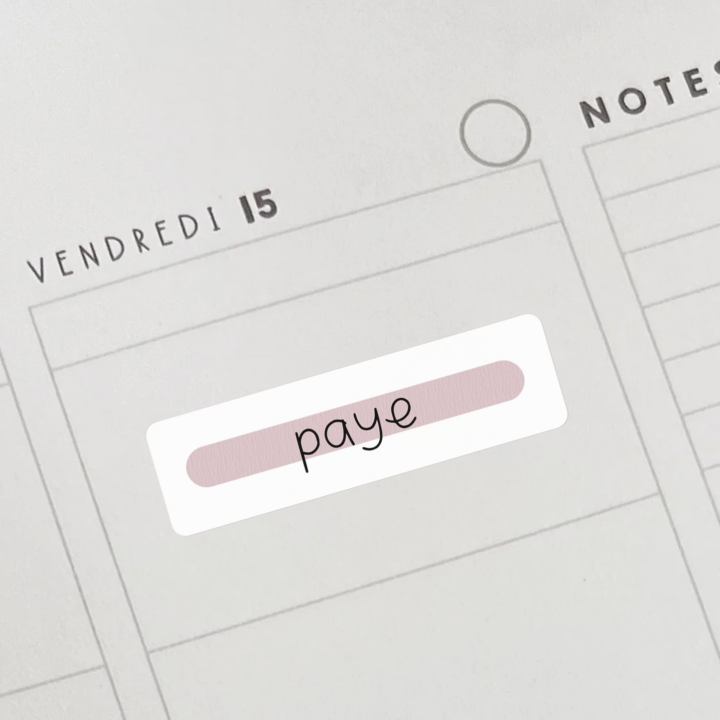 Autocollants "paye" roses pour professeurs et éducateurs.