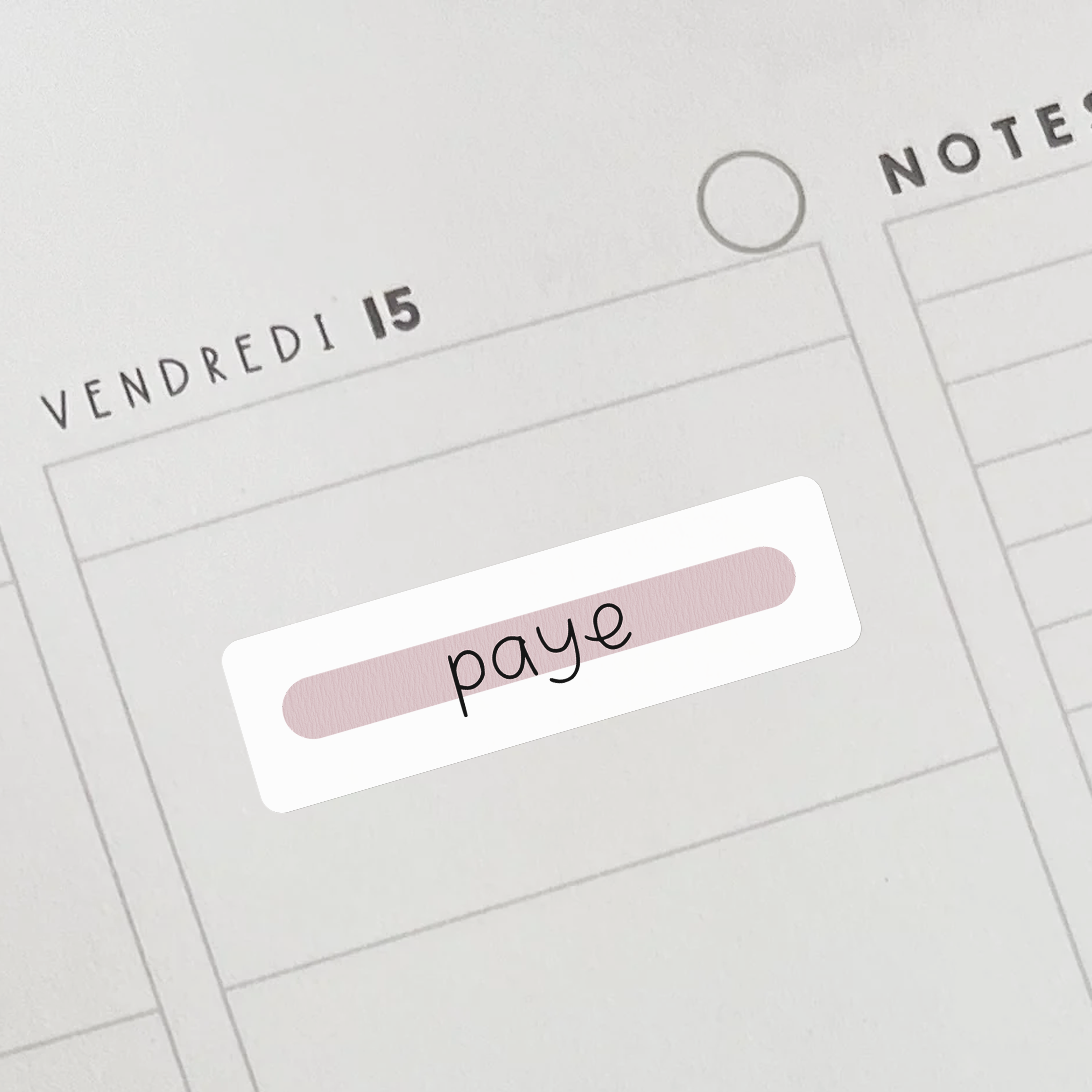 Autocollants "paye" roses pour professeurs et éducateurs.