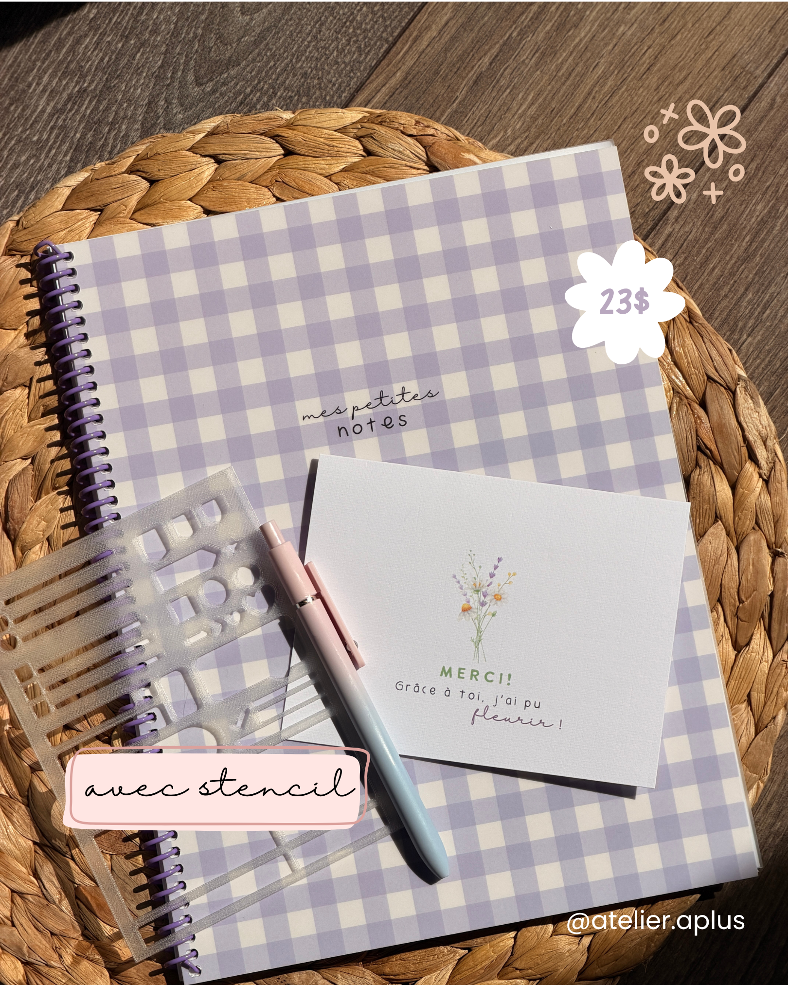 Ensemble cadeau avec stencil 🎁