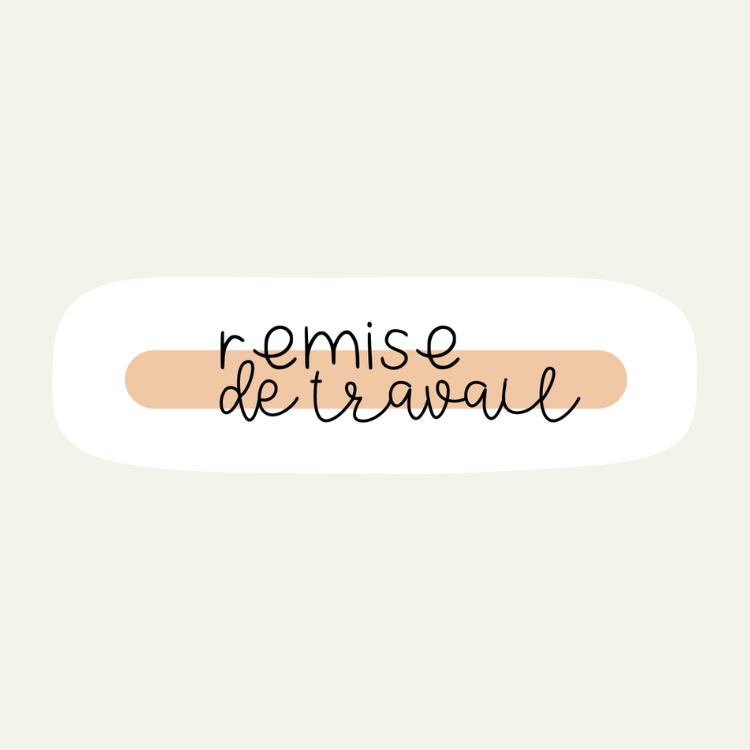 Remise de travail