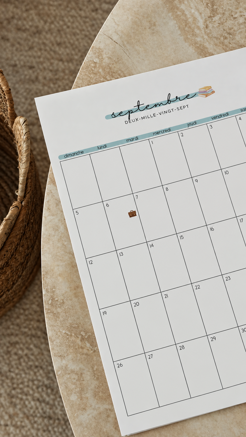 Calendrier 2027 • sans notes • précommande