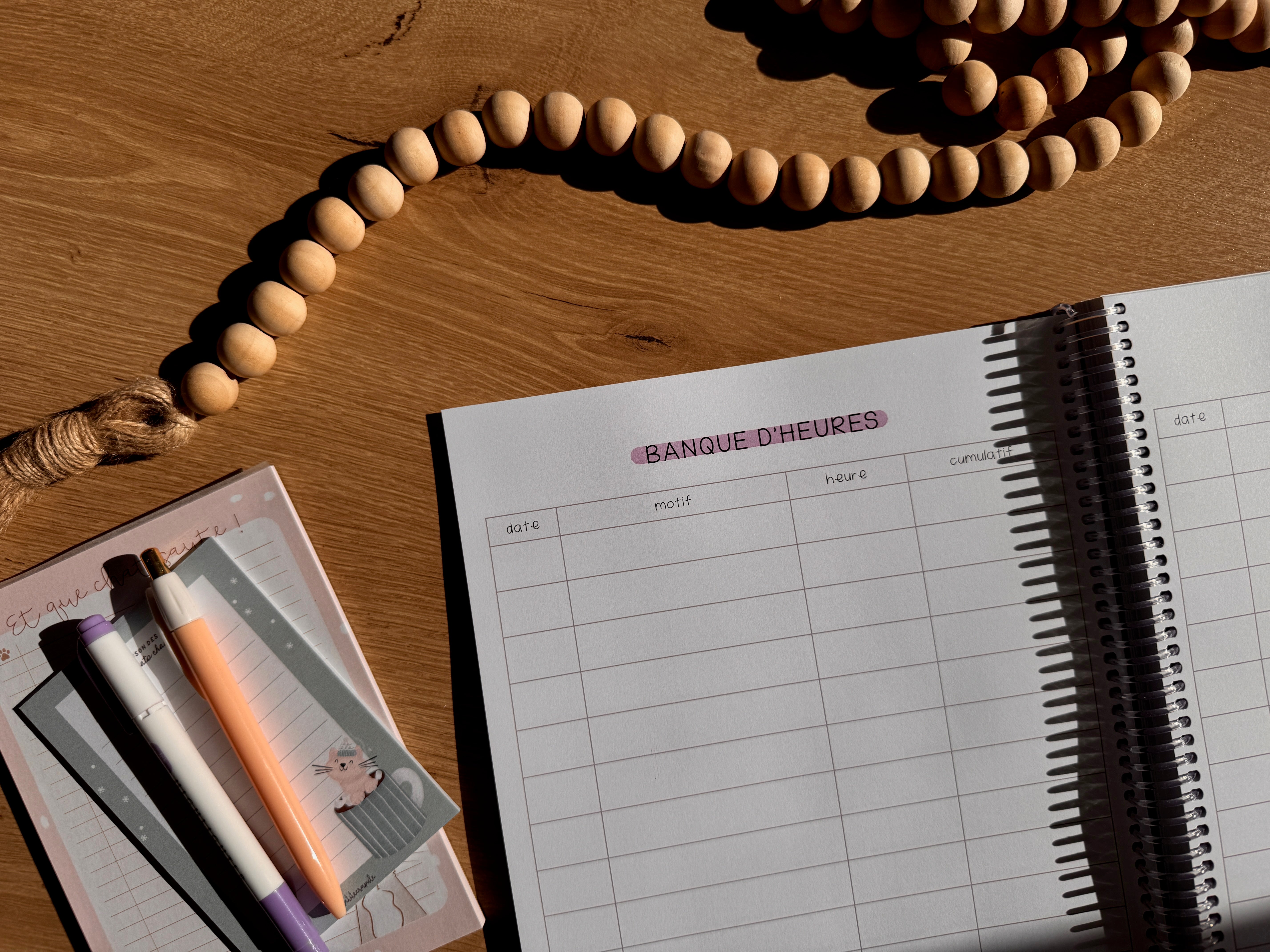 Agenda • T.E.S./ortho. avec heures