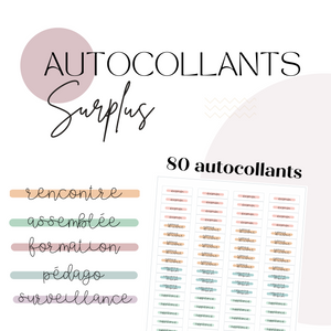 Autocollants surplus pour professeurs et éducateurs
